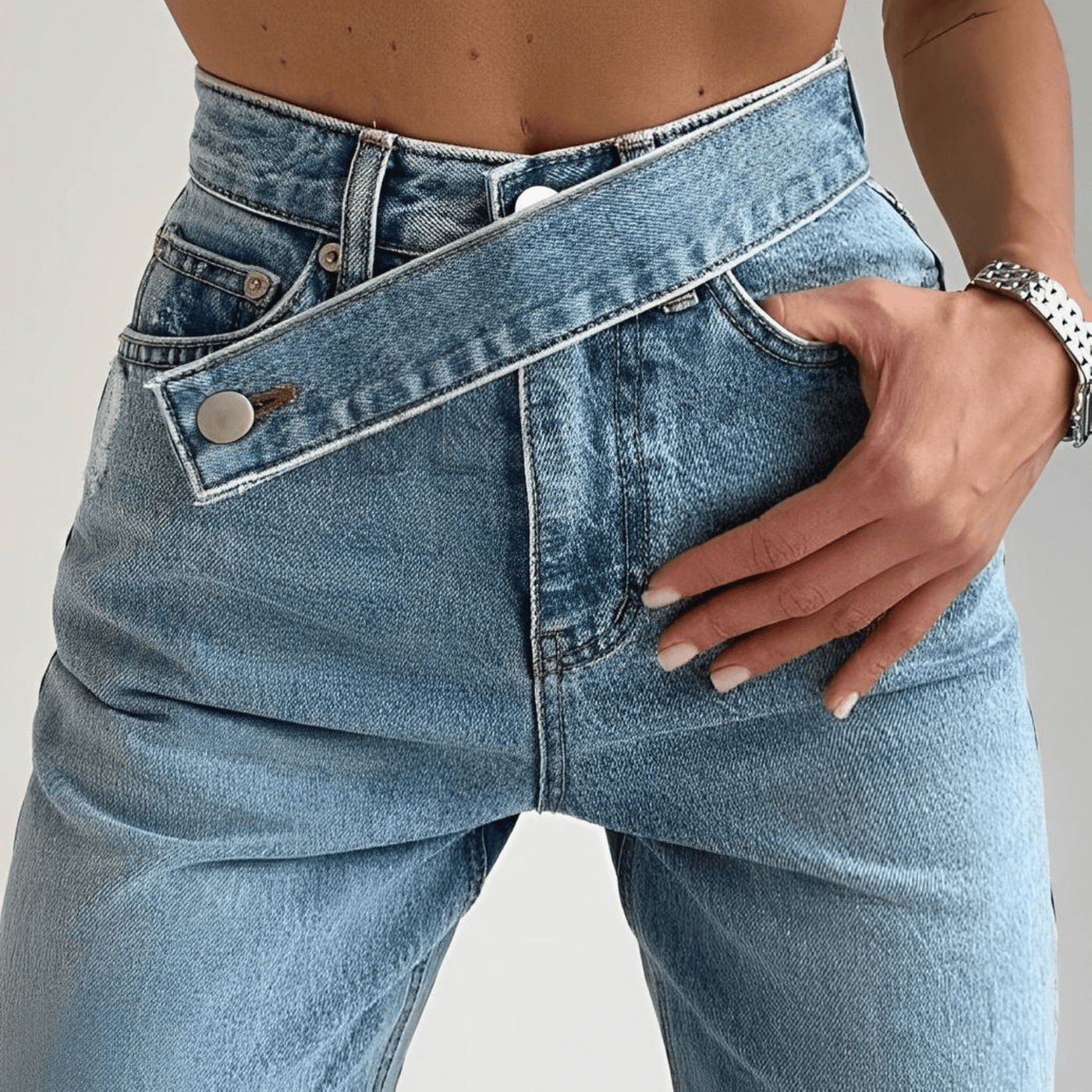 Düz Kesim Kot Pantolon