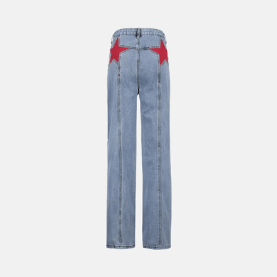 Kırmızı Yıldız Kot Pantolon
