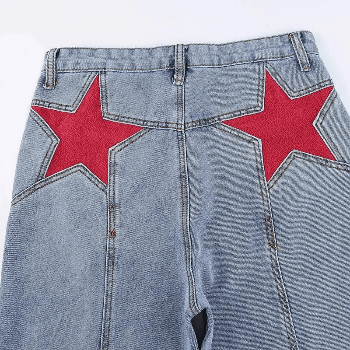 Kırmızı Yıldız Kot Pantolon