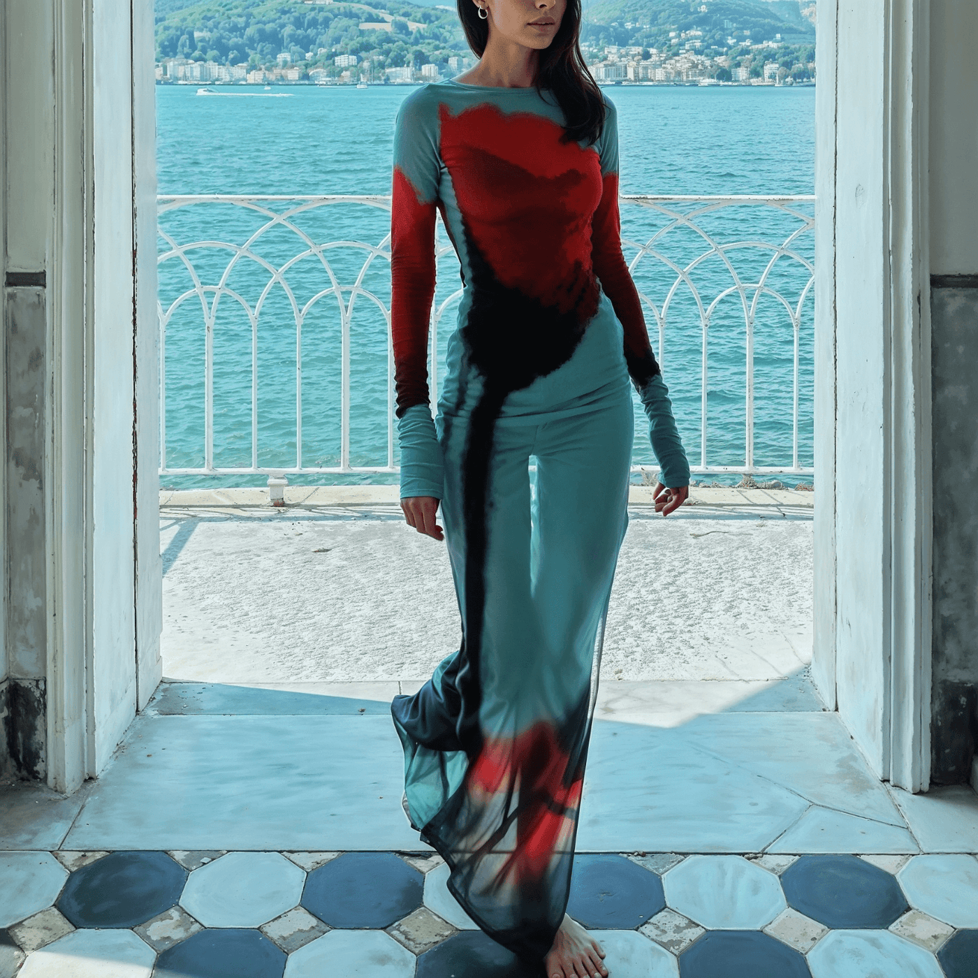 Düğmeli Elbise